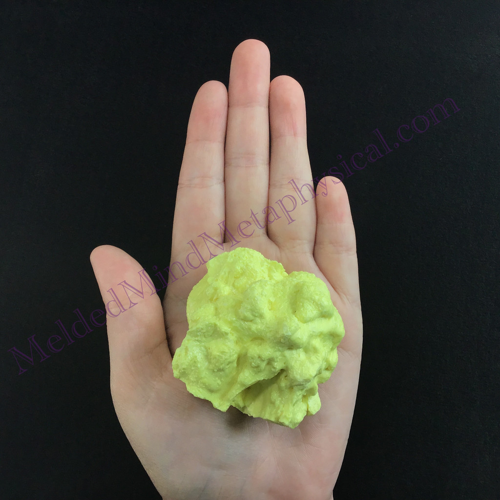 MeldedMind Louisiana Sulphur Sulfur Specimen 2.50in Natural Yellow Mineral 024