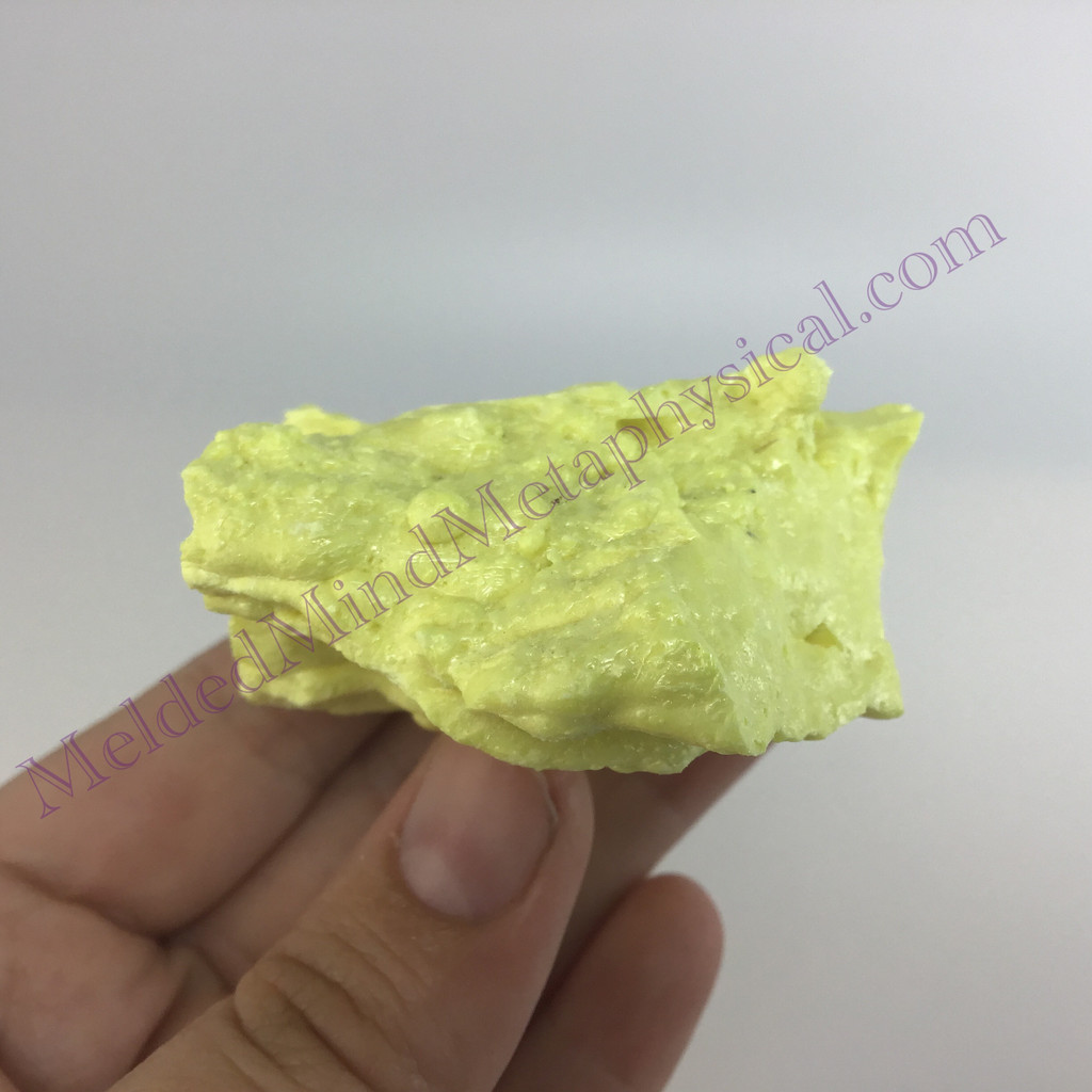 MeldedMind Louisiana Sulphur Sulfur Specimen 2.50in Natural Yellow Mineral 023