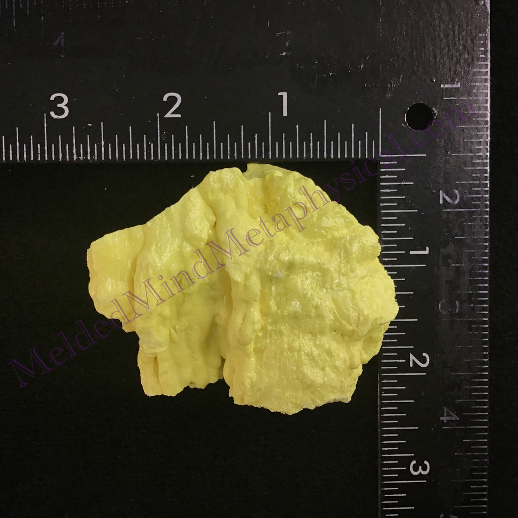 MeldedMind Louisiana Sulphur Sulfur Specimen 2.50in Natural Yellow Mineral 023