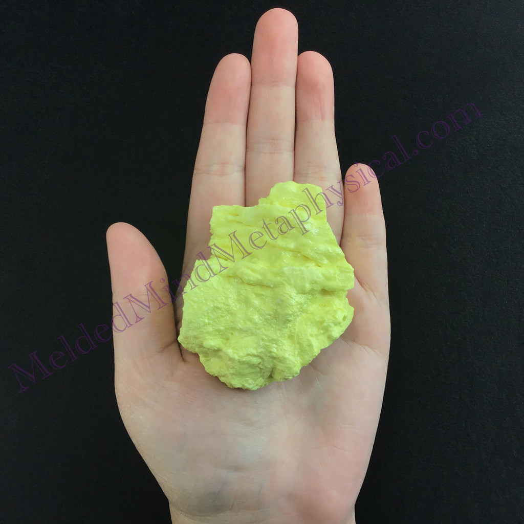 MeldedMind Louisiana Sulphur Sulfur Specimen 2.50in Natural Yellow Mineral 023