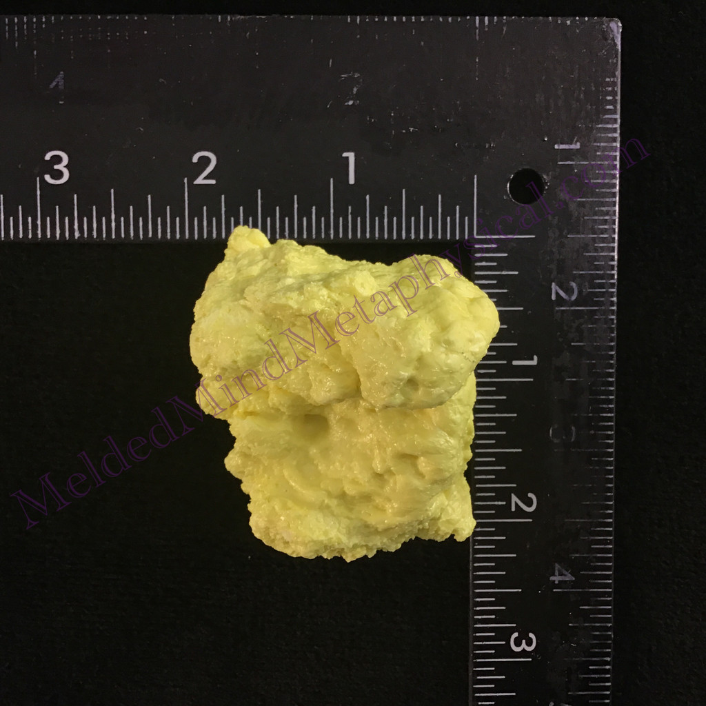 MeldedMind Louisiana Sulphur Sulfur Specimen 2.25in Natural Yellow Mineral 022