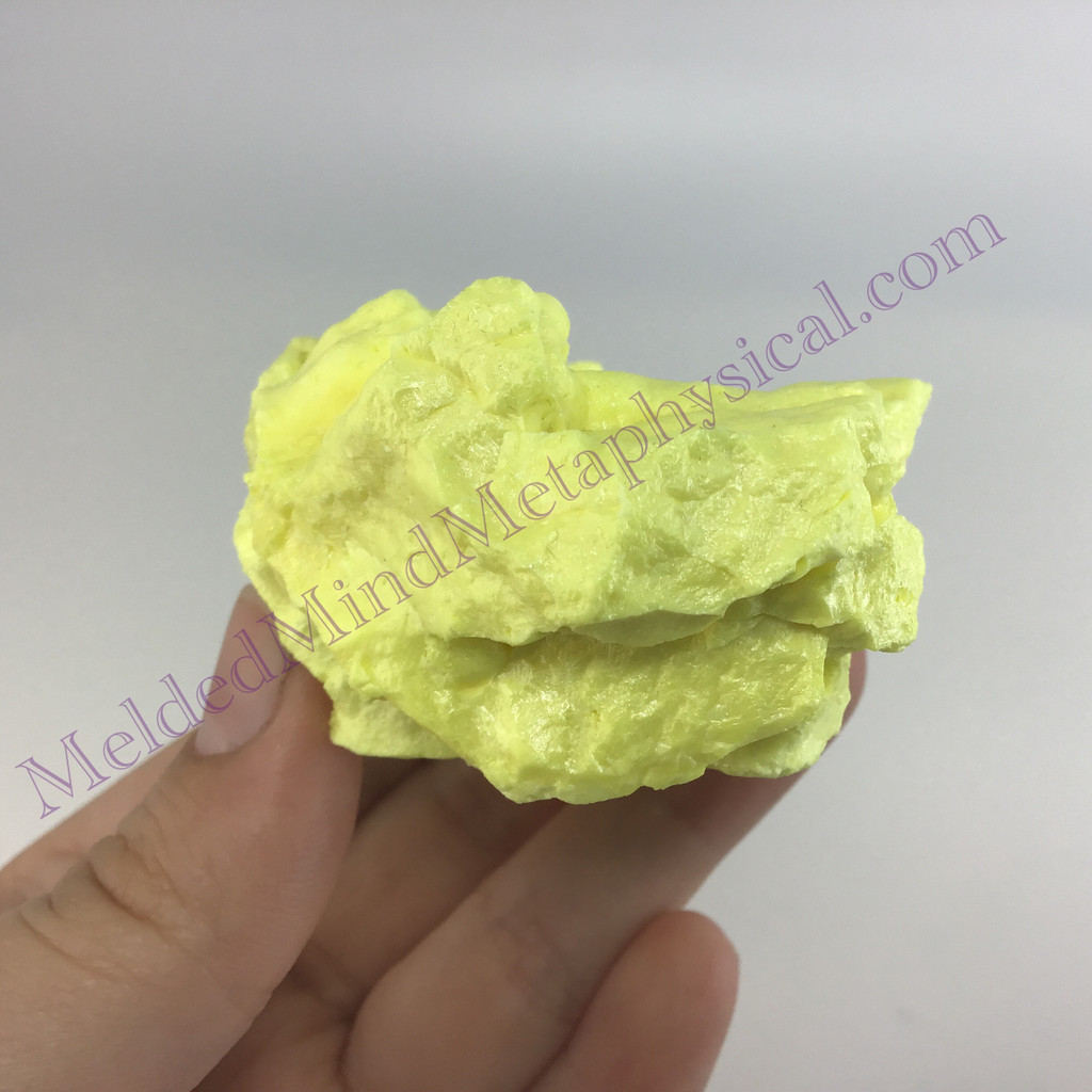 MeldedMind Louisiana Sulphur Sulfur Specimen 2.50in Natural Yellow Mineral 021