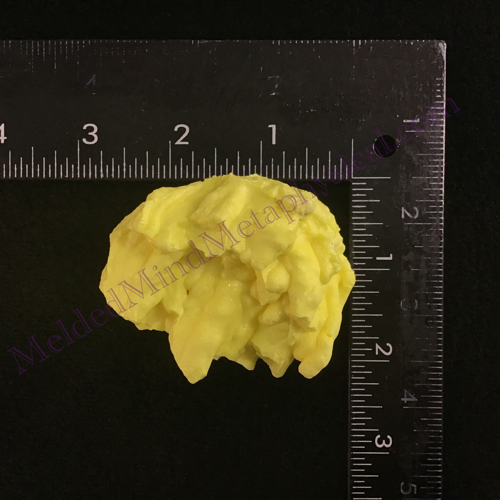 MeldedMind Louisiana Sulphur Sulfur Specimen 2.50in Natural Yellow Mineral 021