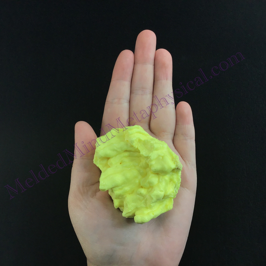 MeldedMind Louisiana Sulphur Sulfur Specimen 2.50in Natural Yellow Mineral 021