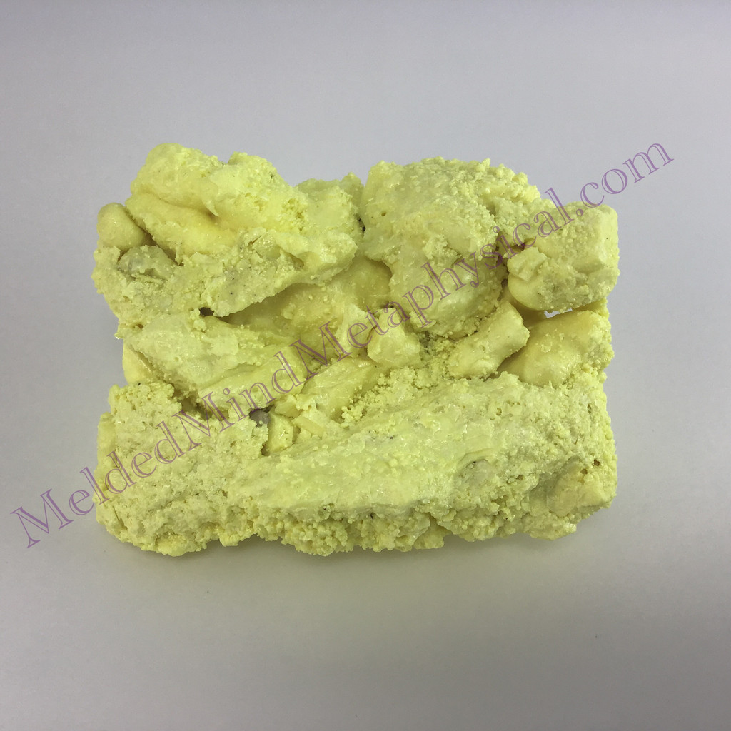 MeldedMind Louisiana Sulphur Sulfur Specimen 3.38in Natural Yellow Mineral 044