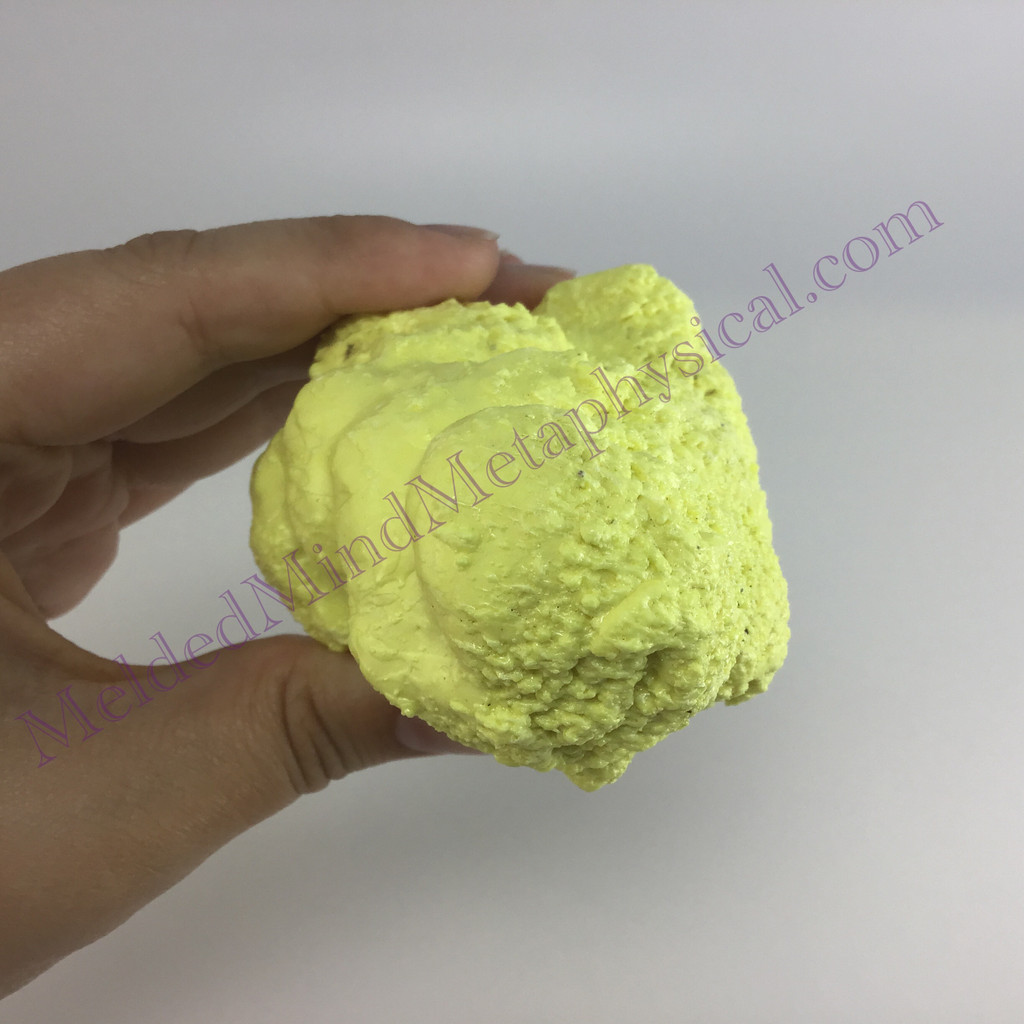 MeldedMind Louisiana Sulphur Sulfur Specimen 3in Natural Yellow Mineral 046