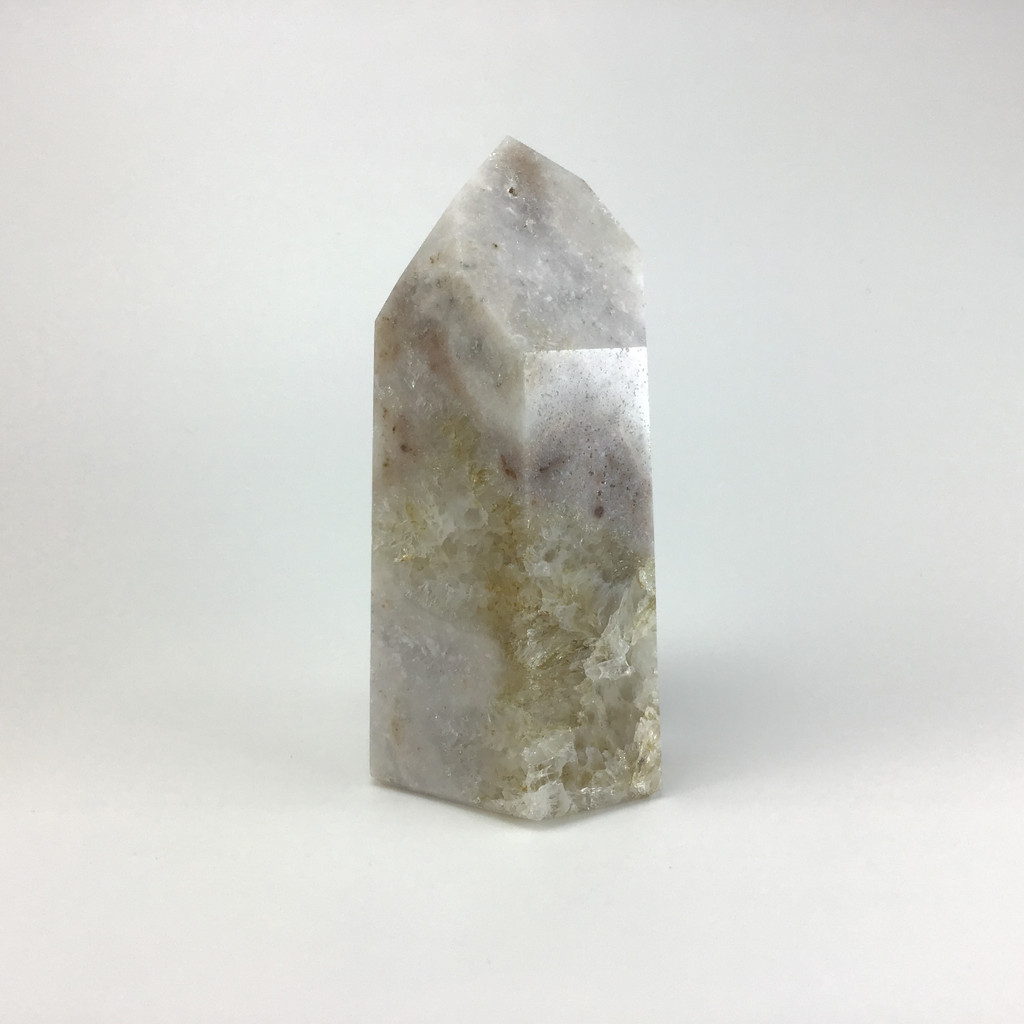 MeldedMind Pink Amethyst Obelisk Natural Stone Pink Patagonia Crystal 183