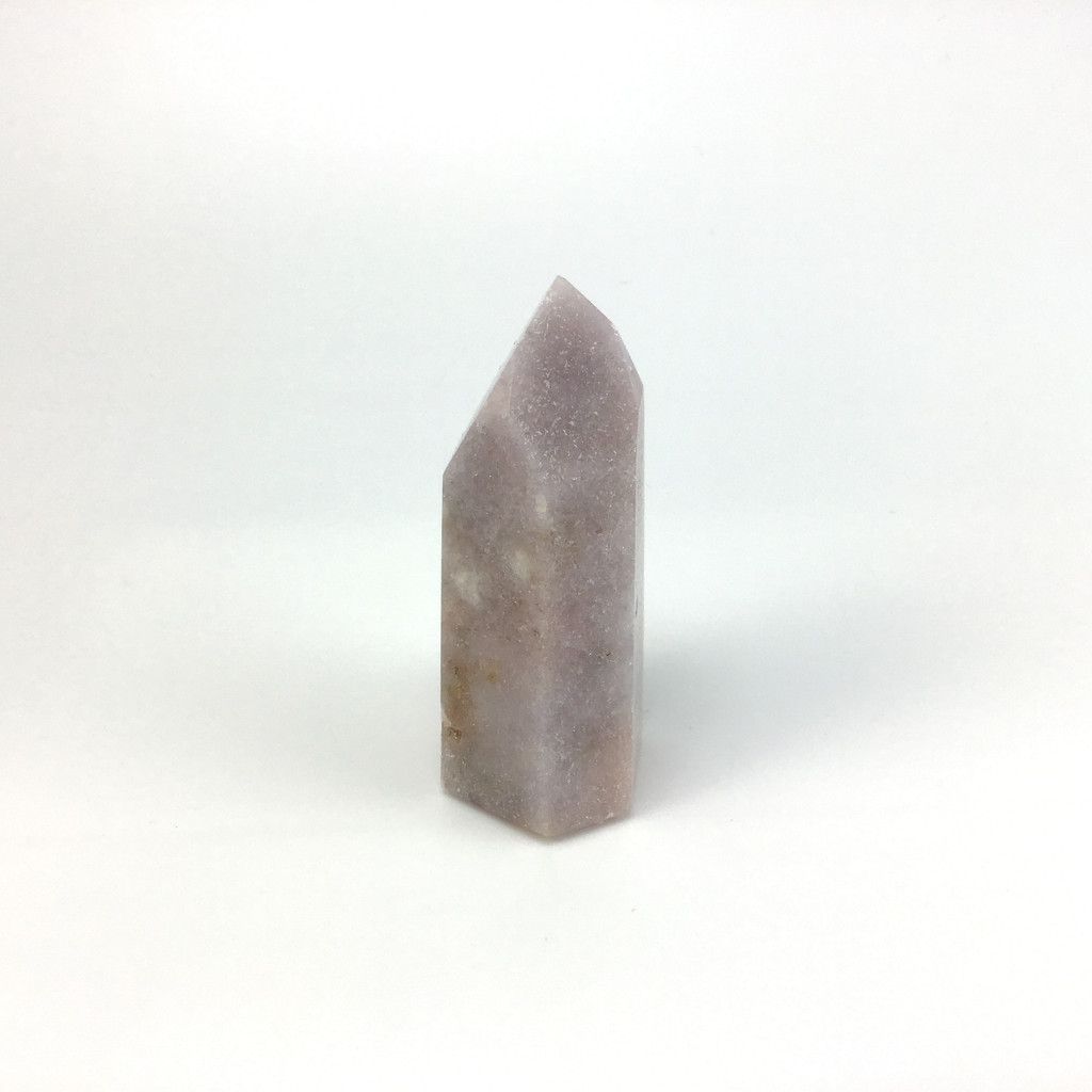 MeldedMind Pink Amethyst Obelisk Natural Stone Pink Patagonia Crystal 181