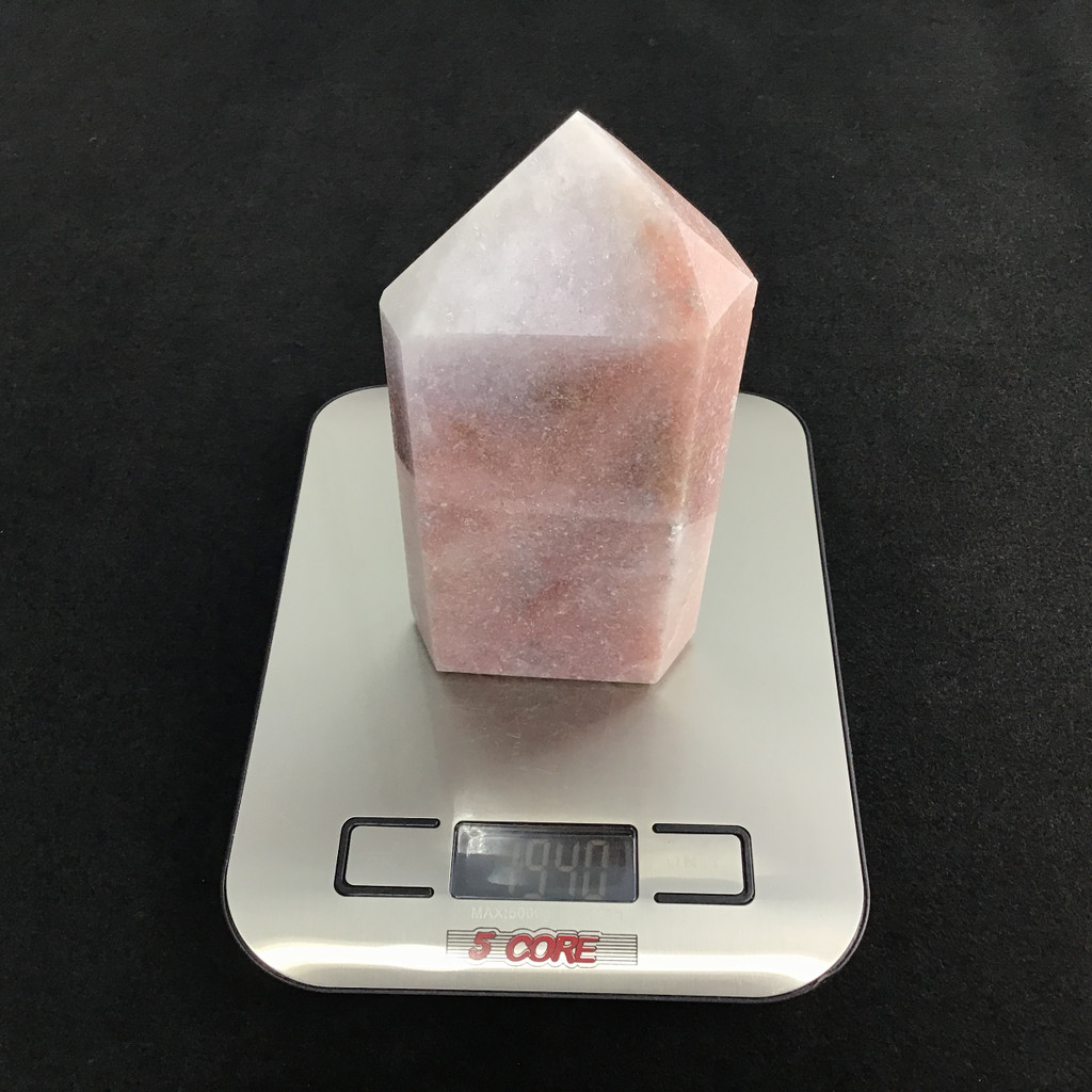 MeldedMind Pink Amethyst Obelisk Natural Stone Pink Patagonia Crystal 188