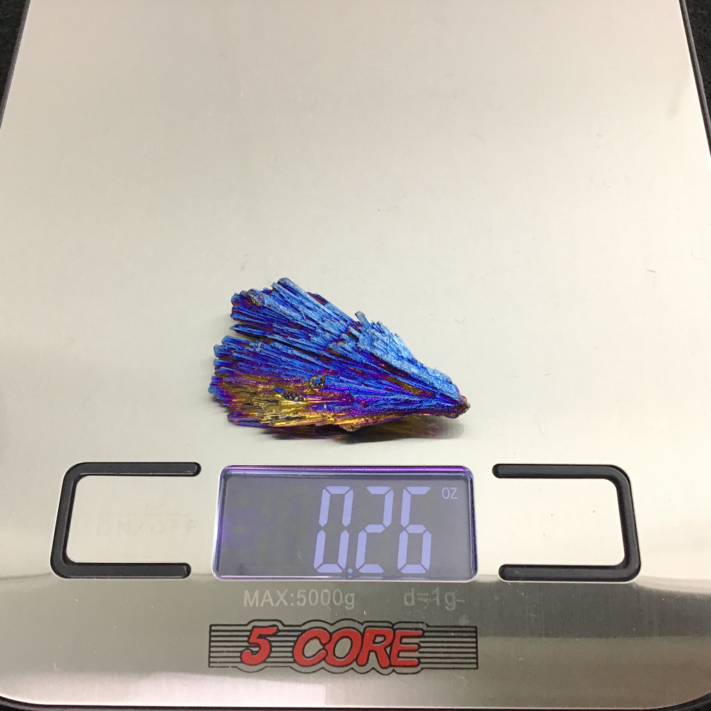 MeldedMind Aura Kyanite Blade Specimen 1.70in Rainbow Crystal 071