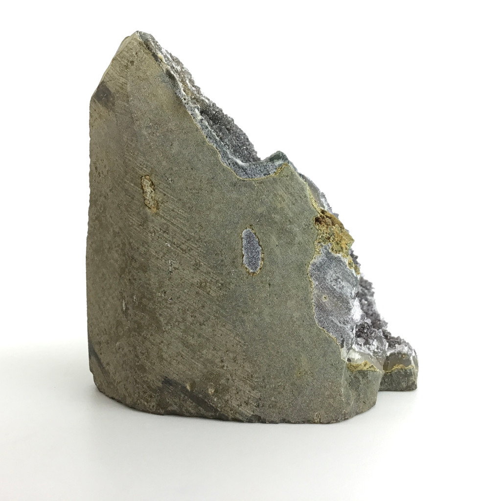 MeldedMind Natural Polished Grade A Cut Based Amethyst Geode 2.98in Décor 289