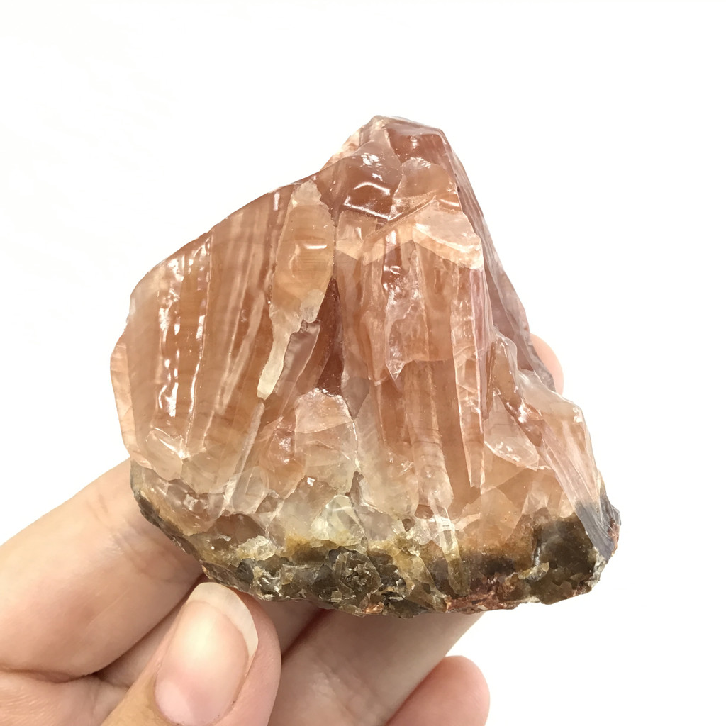 MeldedMind Raw Red Calcite Specimen 2.15in Natural Red Crystal 109