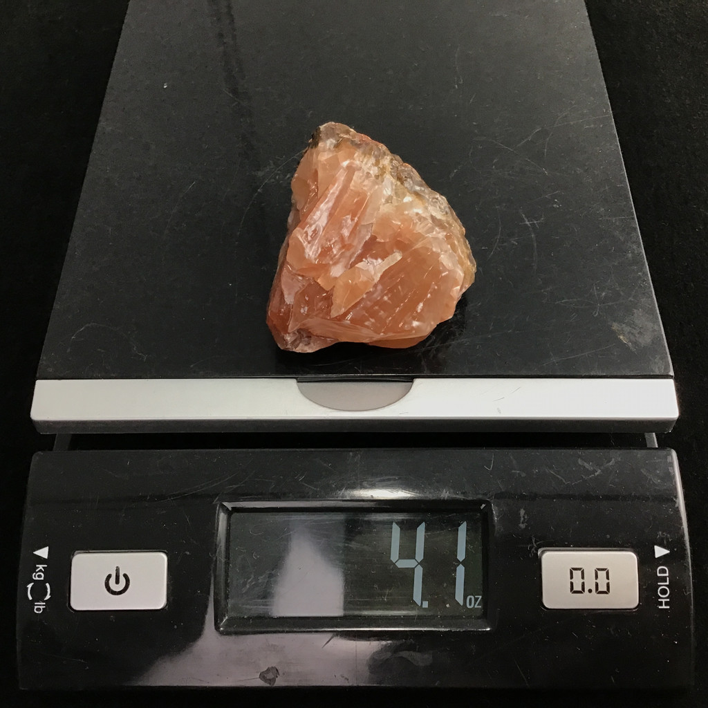 MeldedMind Raw Red Calcite Specimen 2.15in Natural Red Crystal 109