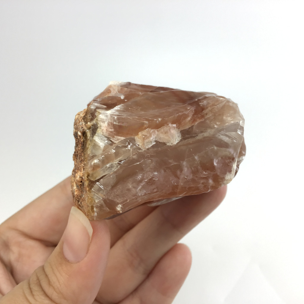 MeldedMind Raw Red Calcite Specimen 2in Natural Red Crystal 111