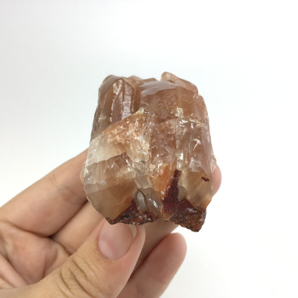 MeldedMind Raw Red Calcite Specimen 1.96in Natural Red Crystal 113