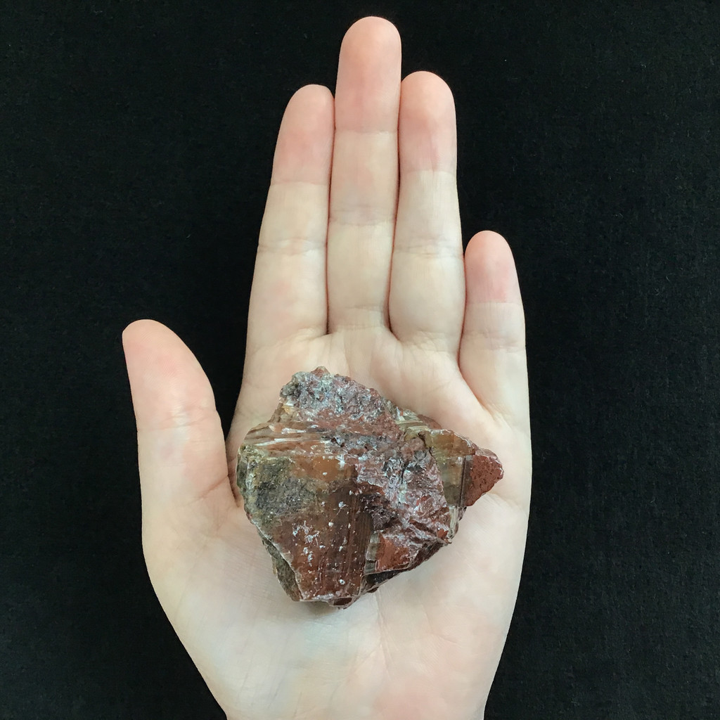 MeldedMind Raw Red Calcite Specimen 2.16in Natural Red Crystal 116