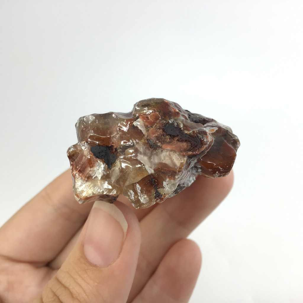 MeldedMind Raw Red Calcite Specimen 2.35in Natural Red Crystal 117