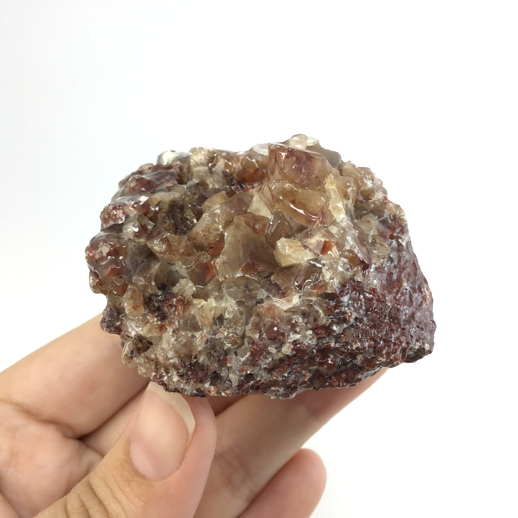 MeldedMind Raw Red Calcite Specimen 2.23in Natural Red Crystal 118