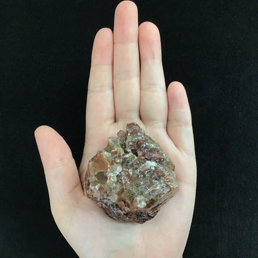 MeldedMind Raw Red Calcite Specimen 2.23in Natural Red Crystal 118