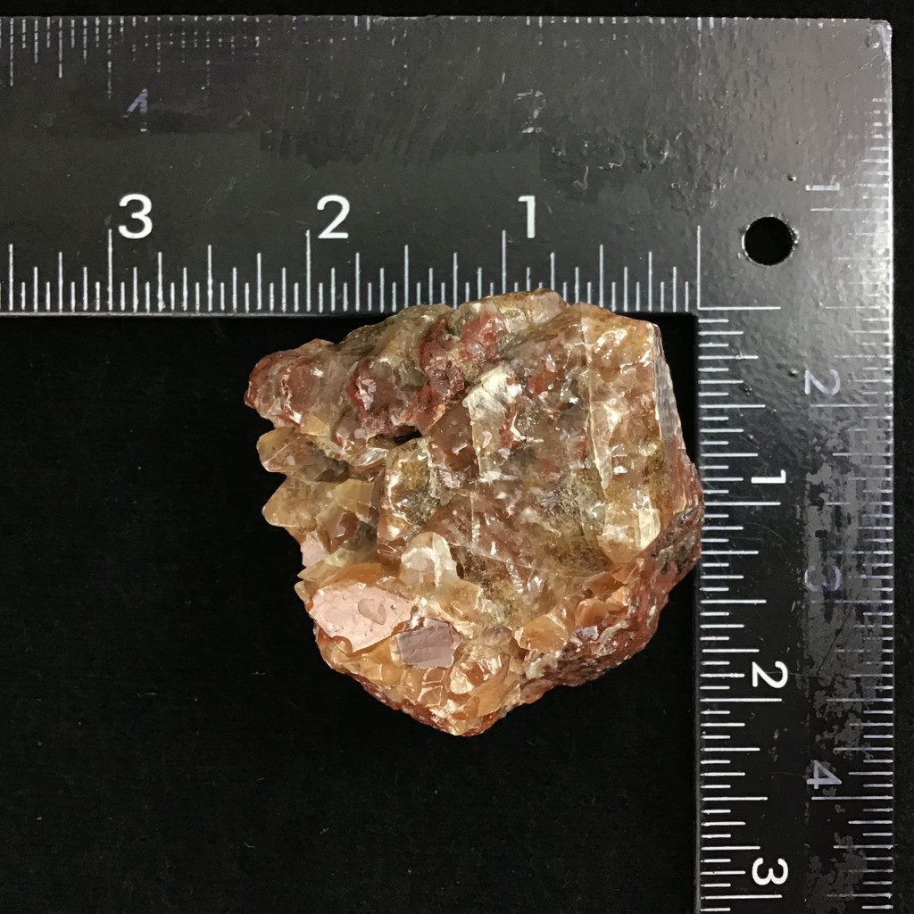 MeldedMind Raw Red Calcite Specimen 2.23in Natural Red Crystal 118