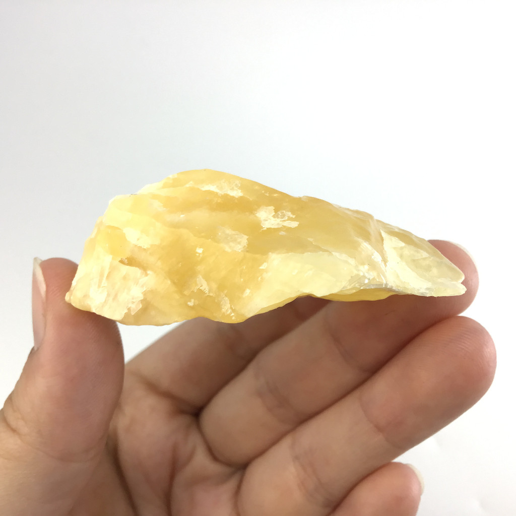 MeldedMind Orange Calcite Specimen 2.34in Natural Rough Crystal Mexico 136