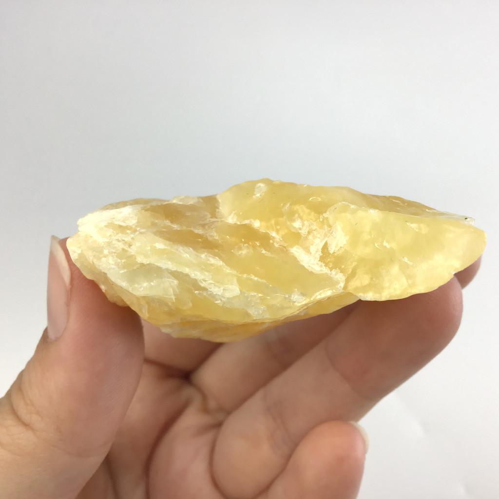 MeldedMind Orange Calcite Specimen 2.34in Natural Rough Crystal Mexico 136