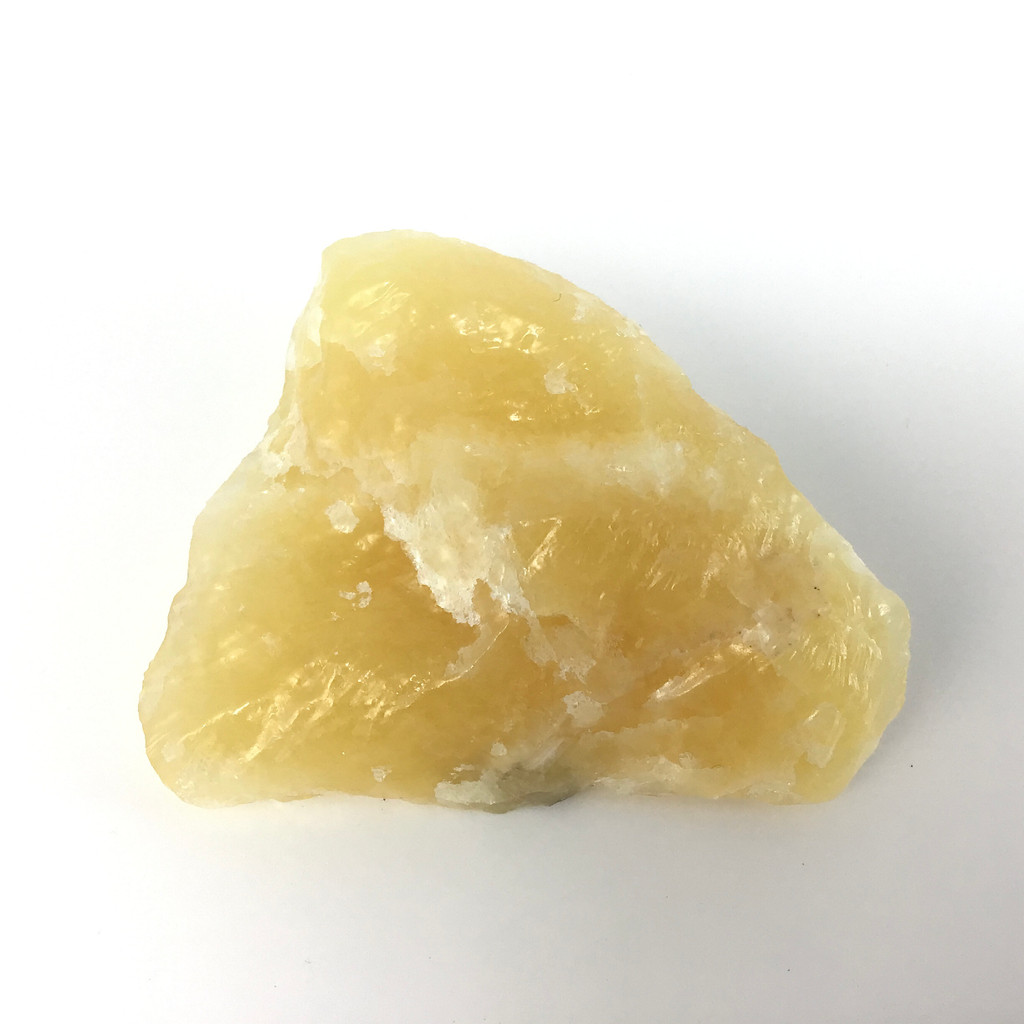 MeldedMind Orange Calcite Specimen 3in Natural Rough Crystal Mexico 134