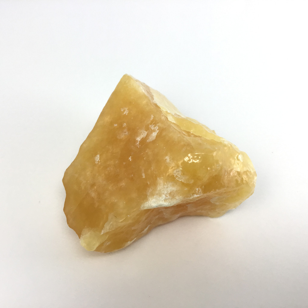 MeldedMind Orange Calcite Specimen 2.14in Natural Rough Crystal Mexico 130