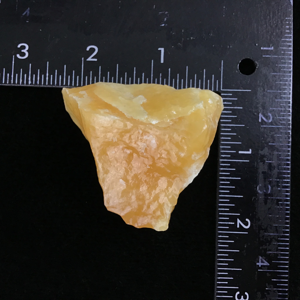 MeldedMind Orange Calcite Specimen 2.14in Natural Rough Crystal Mexico 130