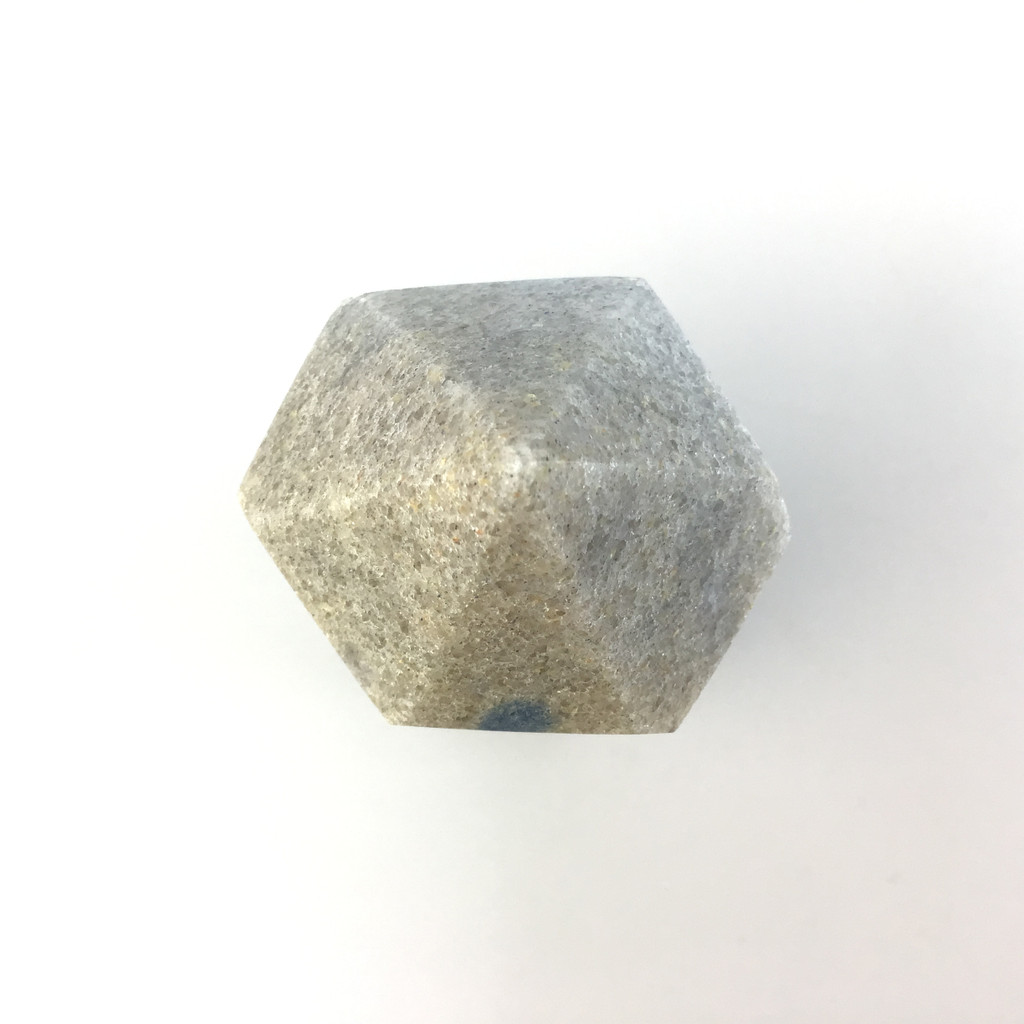 MeldedMind Manganese in Quartz Obelisk Point 5.50in Natural Blue Crystal 206