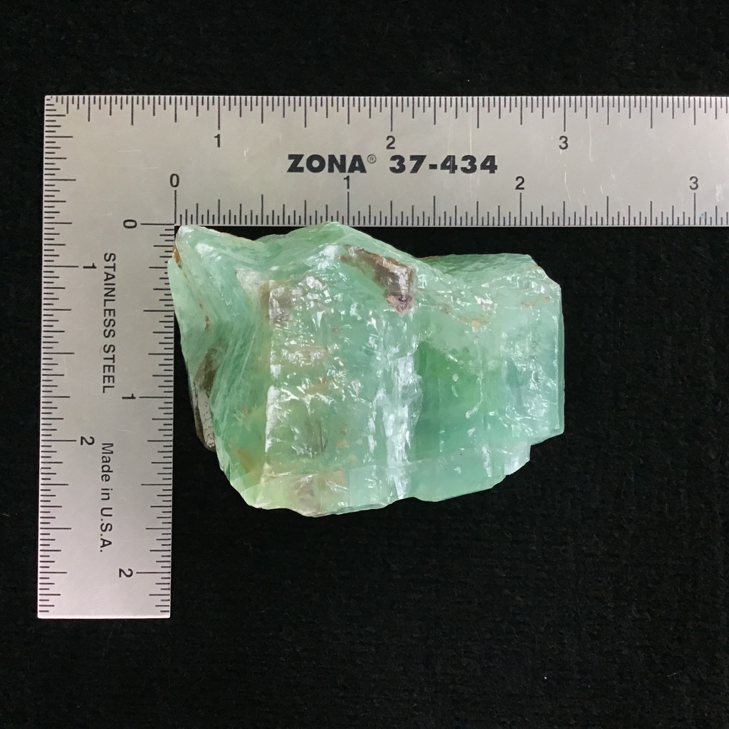 MeldedMind Rough Green Calcite Specimen 2.18in Natural Green Crystal 221