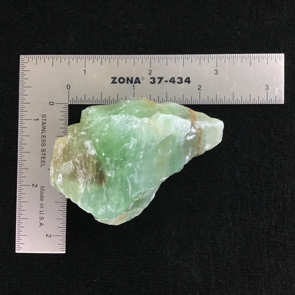 MeldedMind Rough Green Calcite Specimen 2.39in Natural Green Crystal 224