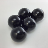 One (1) Black Obsidian Sphere 33-34mm Volcanic Glass Mineral Specimen 731