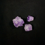 MeldedMind Set of 3 Phantom Amethyst Specimens Natural Purple Crystal 170805