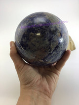 Large Polished Blue Sodalite Sphere 4.5 inch Home Decor Display Metaphysical 240