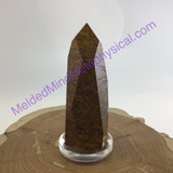 MeldedMind Coquina Jasper Obelisk 104mm 8oz Point Scripts Stone Unorthodox