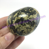 MeldedMind202 Ocean Jasper Palm Worry Smooth Mini Massage Stone 53mm Holistic En