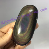 MeldedMind Rainbow Obsidian Palm Stone 3.50in 89mm Smooth Worry Metaphysical 088