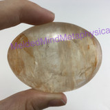 MeldedMind417 Hematoid Quartz Crystal Palm Stone 63mm Metaphysical