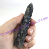 MeldedMind819 Que Sera Sera Obelisk 94mm Llanite Metaphysical Crystal Decor