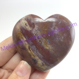 MeldedMind119 Agate Puffed Heart 54mm Metaphysical Healing Crystal