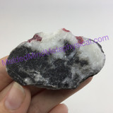 MeldedMind Natural Dolomite & Cinnabar Specimen 2.02in 51mm Guizhou China 113