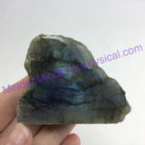 MeldedMind Double Flash Labradorite Specimen 2.48in 63mm One Side Polished 198