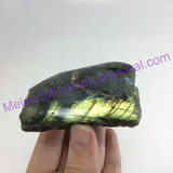 MeldedMind Double Flash Labradorite Specimen 2.55in 65mm One Side Polished 197