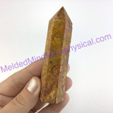 MeldedMind Crazy Lace Agate Obelisk 3.79in Tower Altar Decor Point 284