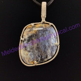 MeldedMind Wire Wrapped Graveyard Plume Agate Pendant Handmade by F Tunderman221