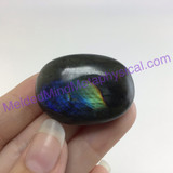 MeldedMind Labradorite Palm Stone 1.38in Worry Pocket Natural 188