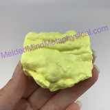 MeldedMind Louisiana Sulphur Sulfur Specimen 1.89in Yellow Mineral Healing 167