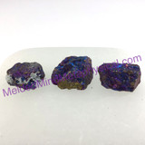 MeldedMind Set of 3 XS Rainbow Chalcopyrite Specimen ~24mm Mineral Power 183