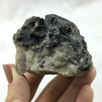 MeldedMind Beta Smoky Morion Quartz Specimen 2.84in Brazil Crystal 1901-333